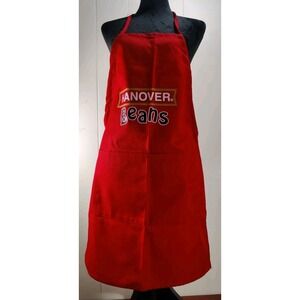 Vintage Hanover‎ Beans Barbecue Full Size Apron, Red